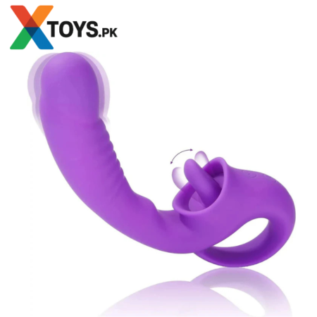 Ava 2-in-1 Tongue-Licking Vibrator - Xtoys.Pk