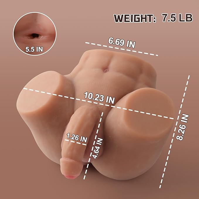 7.5LB Small Dildo Male Sex Doll