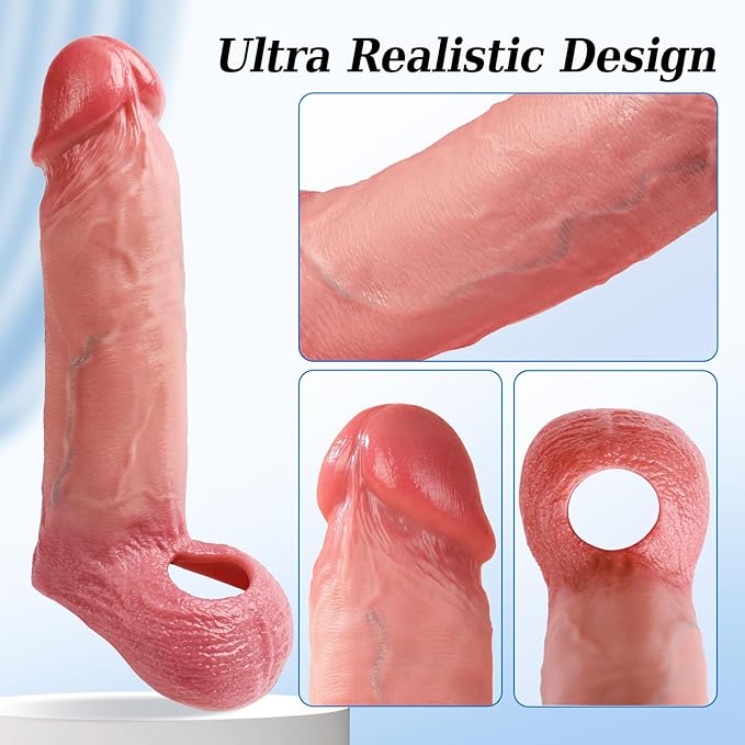 Realistic Silicone Cock Sleeve
