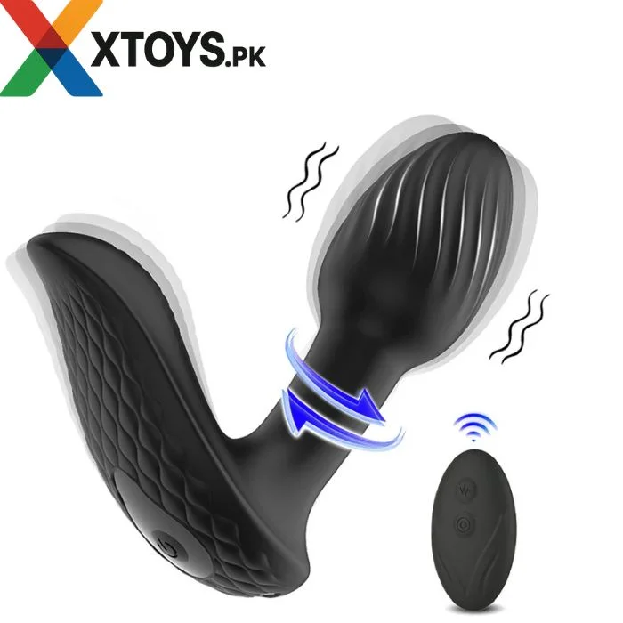Vibration Modes Remote Control Silicone Butt Plug - Xtoys.Pk