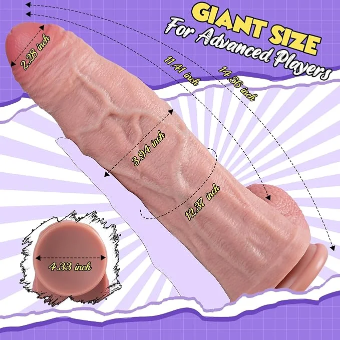 14.56 Inch Foreskin Huge Dildo - XToys.Pk